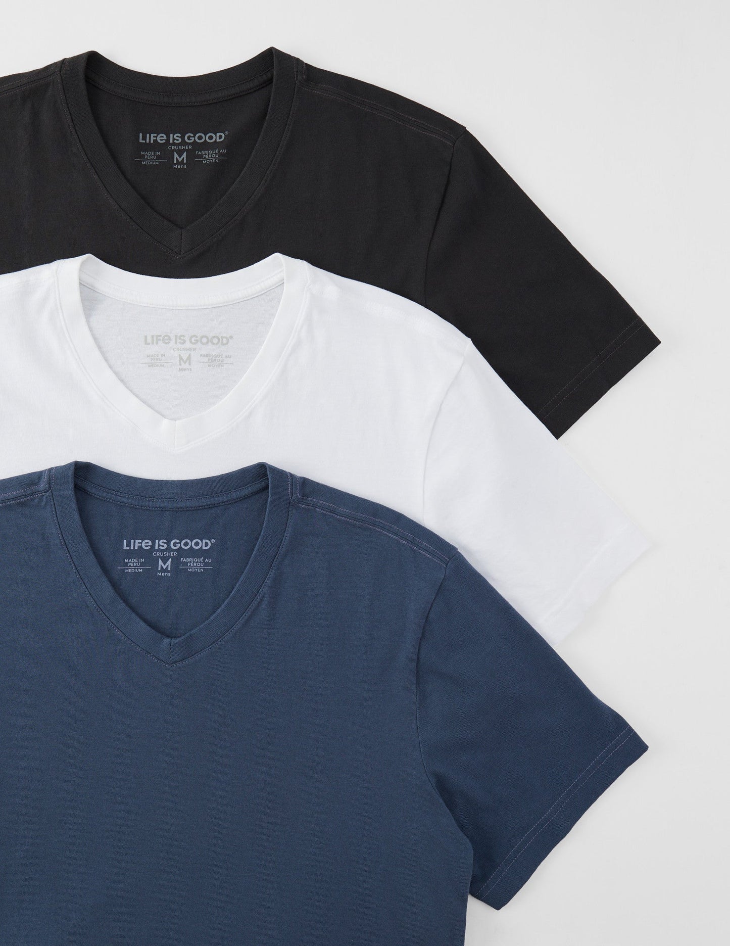 Men's Solid 3-Pack Crusher Vee - Multi