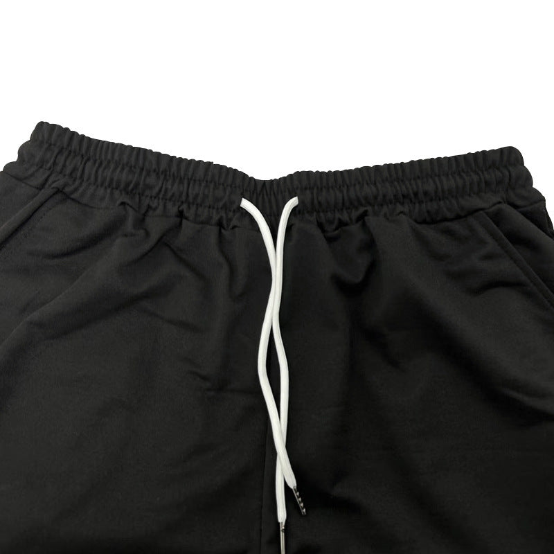 Sports casual round neck short sleeve shorts two piece suit