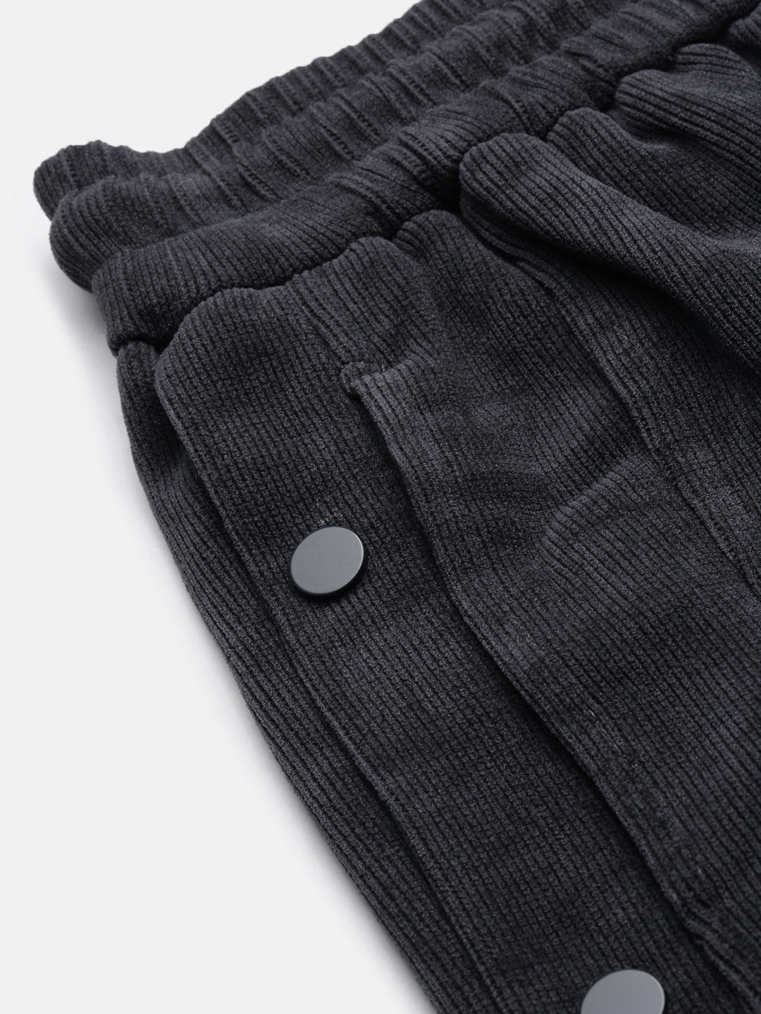 Men's Grey Solid Shorts