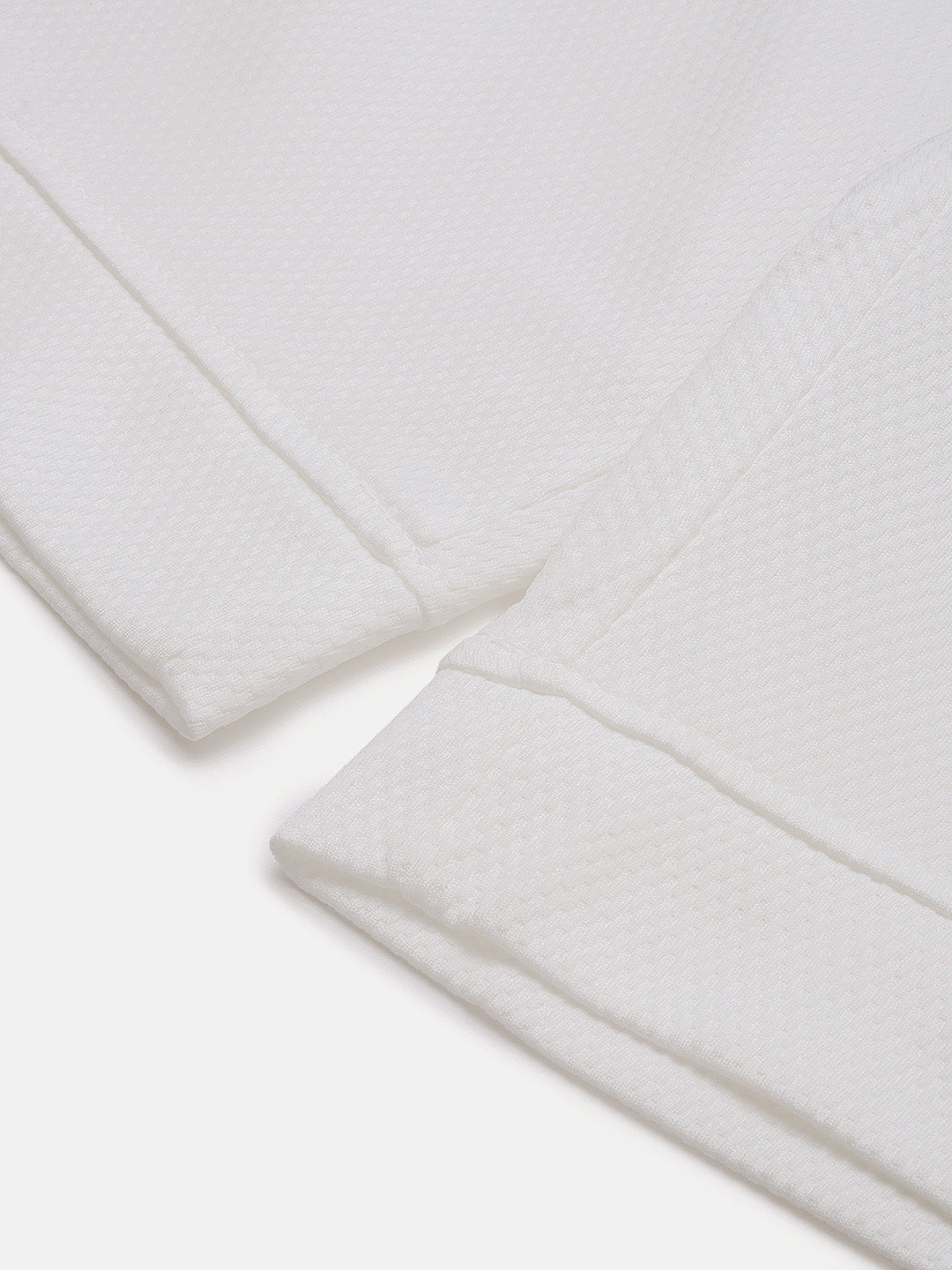 Men's White Mid - Rise Shorts