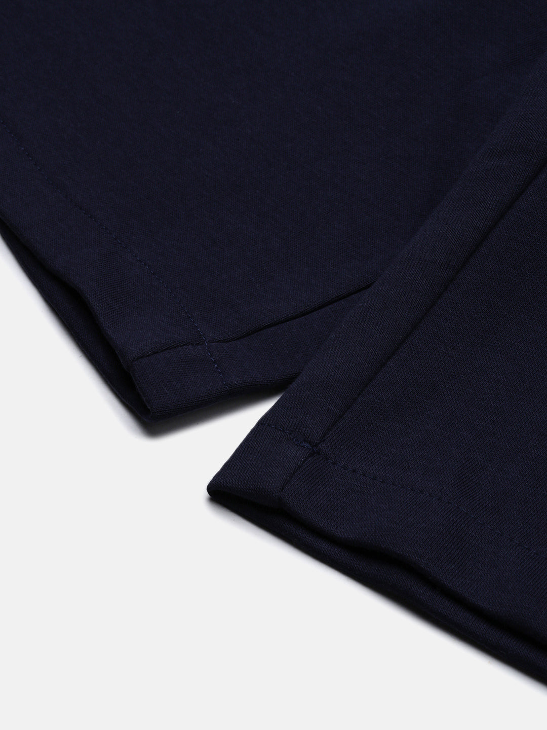 Men's Navy Blue Solid Shorts