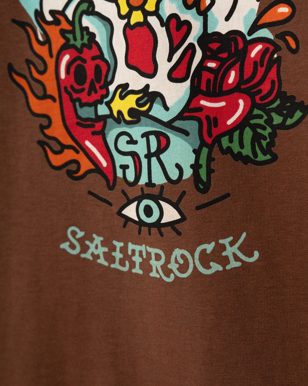 Cactus Flame - Mens T-Shirt - Brown