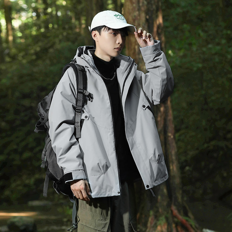 Three-in-one water-repellent jacket for men and women