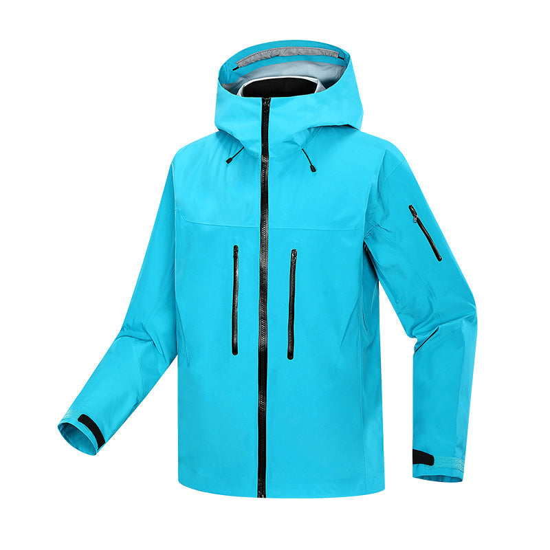 Spring and autumn hard shell jacket for men and women, windproof and waterproof, outdoor sports hiking