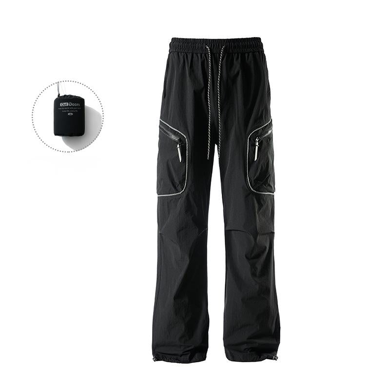 PUF50+ casual versatile storage overalls couple trousers