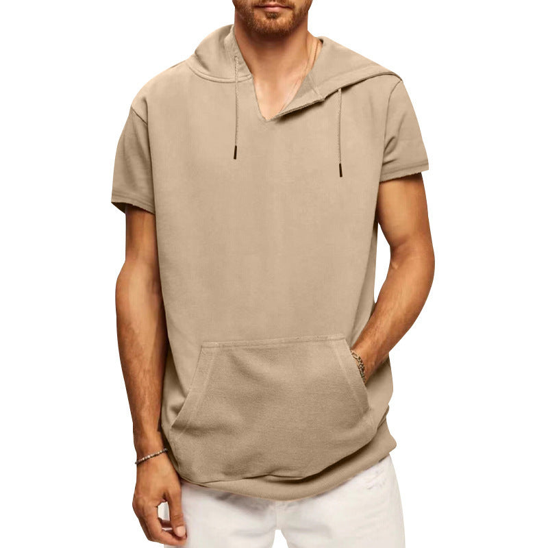 New Men's Pullover Sports Leisure Short Sleeve T-Shirt