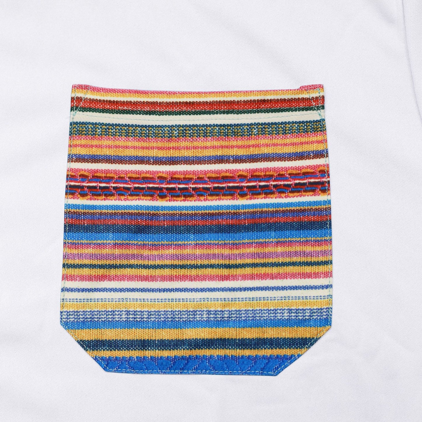 Loose casual light luxury bohemian style contrast color shirt short sleeve men