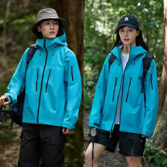 Waterproof and windproof laminated jackets for men and women
