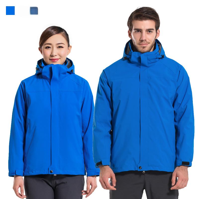 New outdoor three-in-one jacket two-piece set with detachable liner