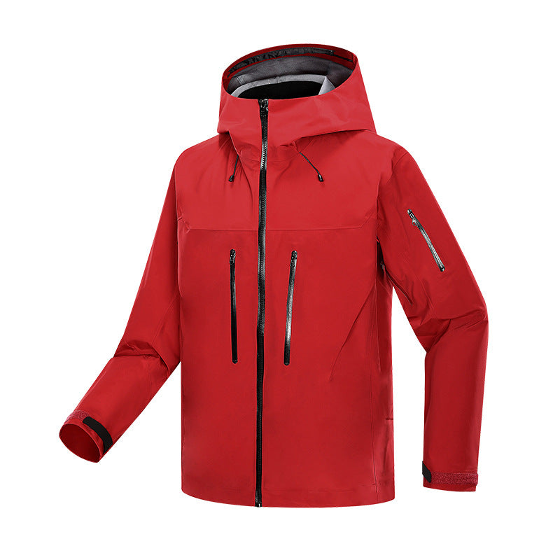 Spring and autumn hard shell jacket for men and women, windproof and waterproof, outdoor sports hiking
