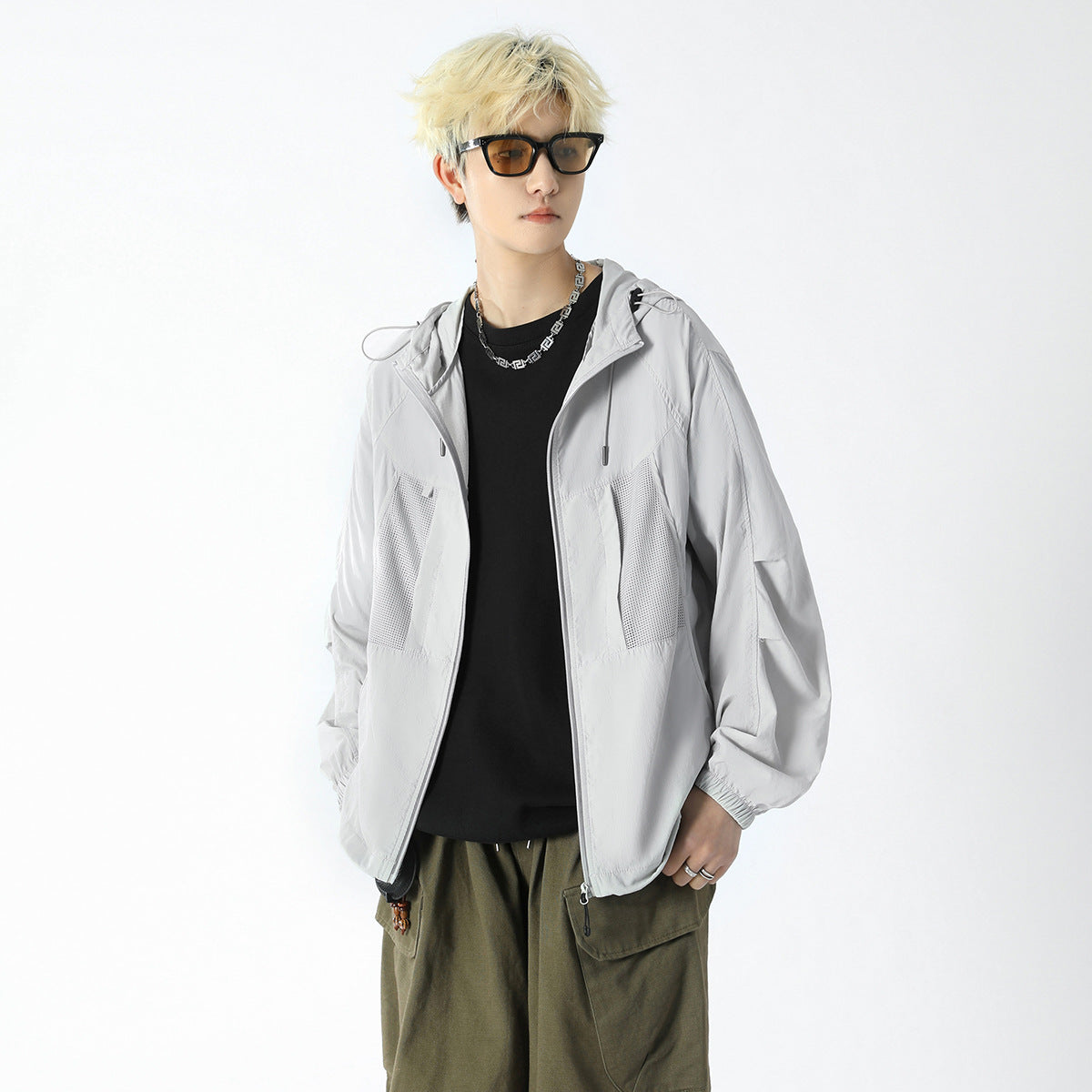 UPF100+ sun protection clothing for women summer thin anti-ultraviolet sunshade ice silk breathable sun protection shirt