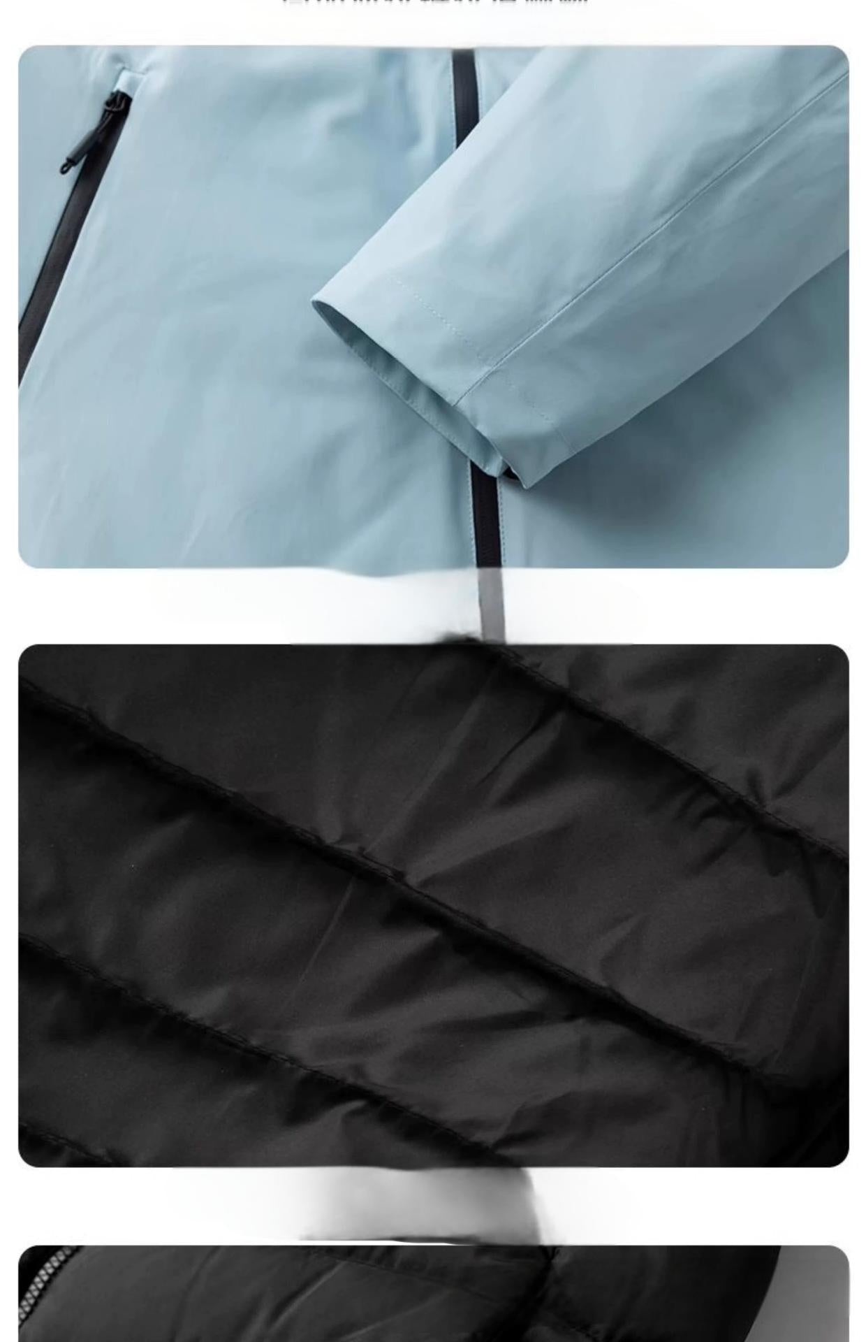 Three-in-one waterproof and windproof mountaineering jacket for men and women