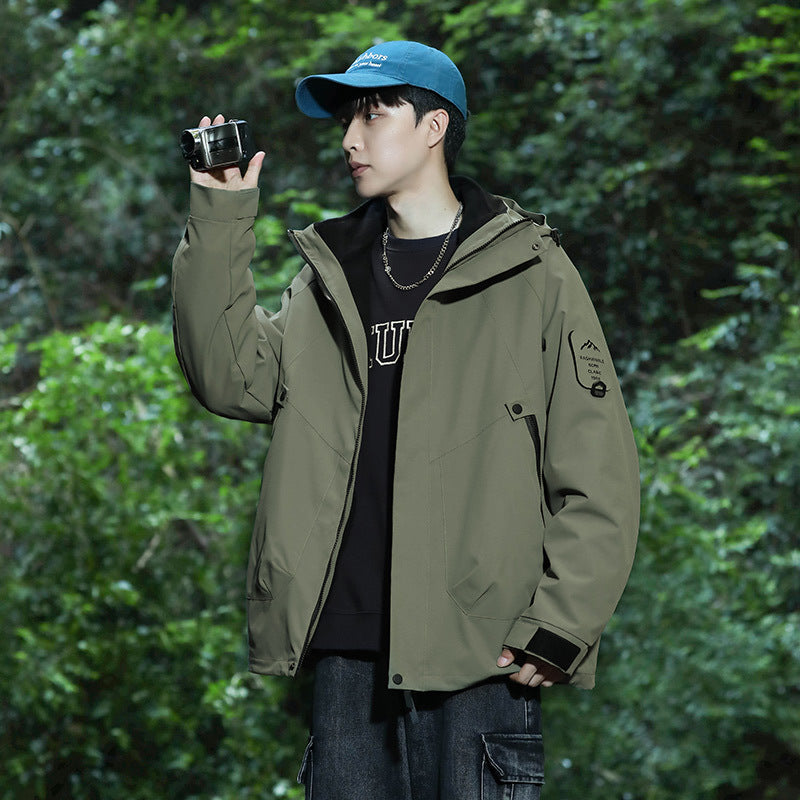 Three-in-one water-repellent jacket for men and women