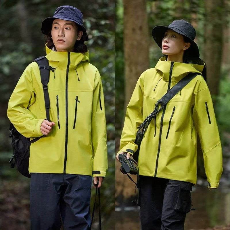 Waterproof and windproof laminated jackets for men and women