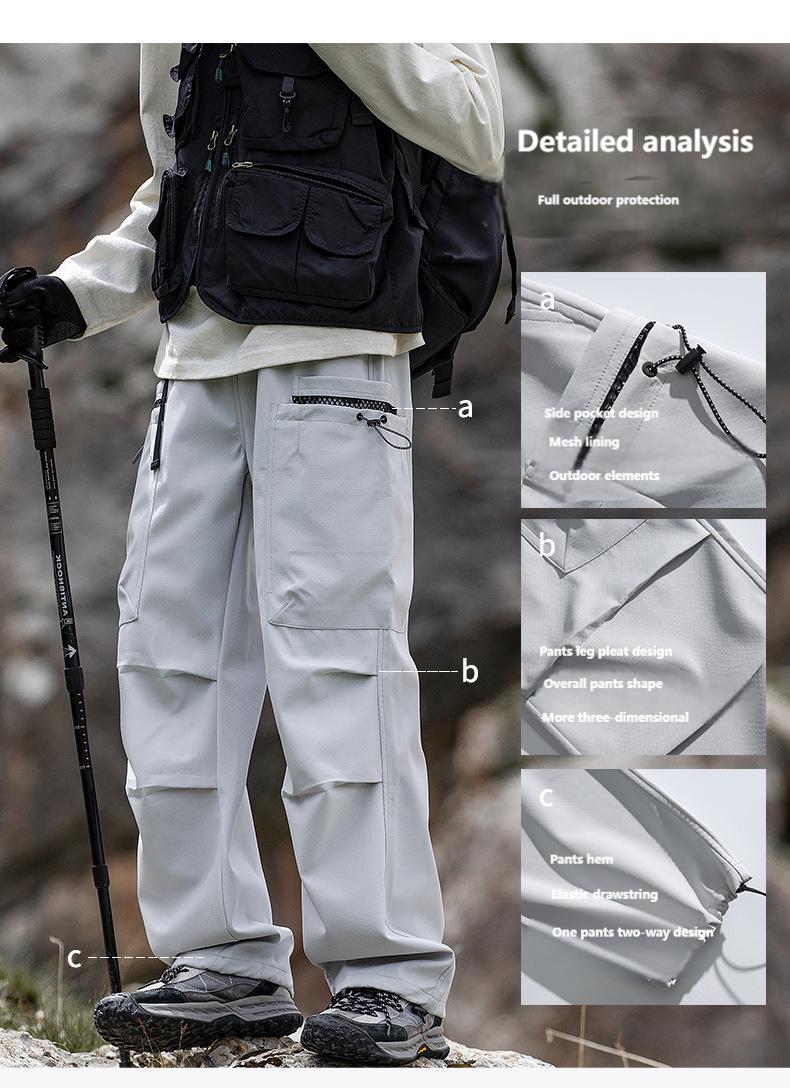 Waterproof straight-leg mountain pants outdoor paratrooper pants