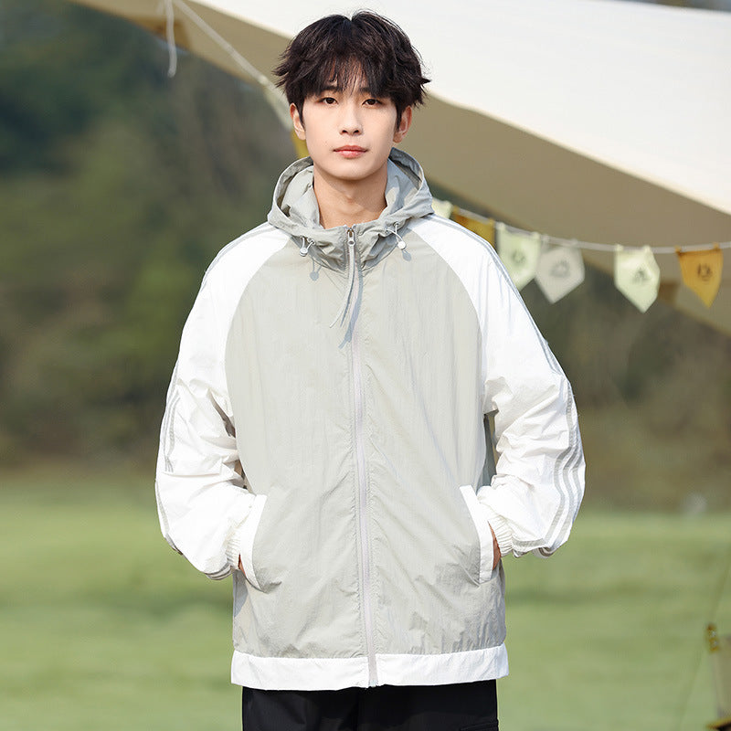 New UV-proof thin ice silk large size cycling jacket