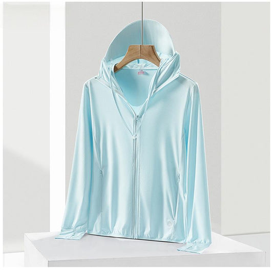 UPF50+ sun protection clothing, ice-feeling, UV-proof, summer thin female style