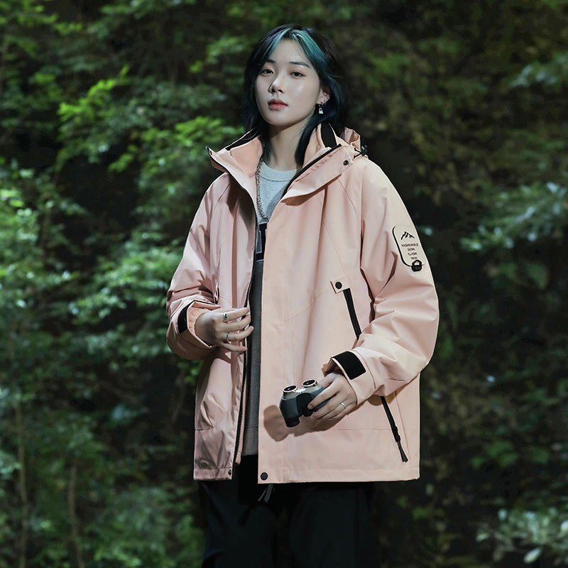 Three-in-one water-repellent jacket for men and women