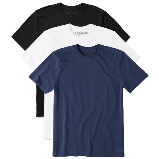 Men's Solid 3-Pack Crusher-LITE Crew - Multi