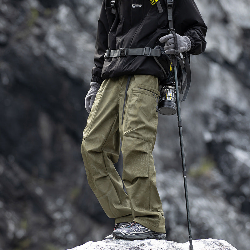 Waterproof straight-leg mountain pants outdoor paratrooper pants