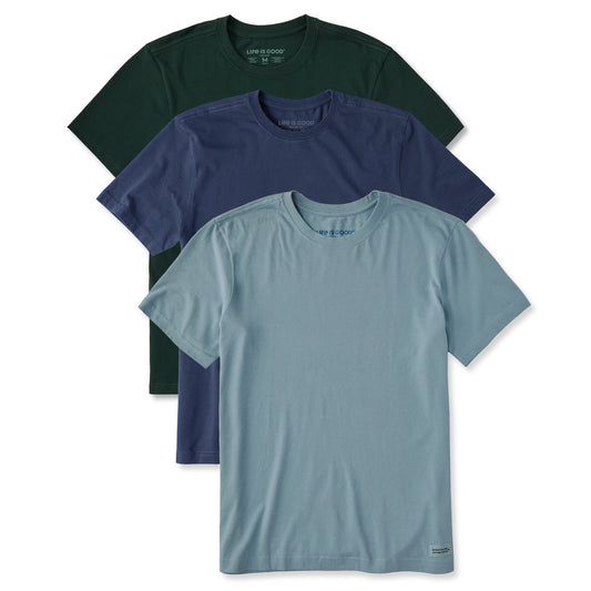Men's Solid 3-Pack Crusher Tee  Multi 6