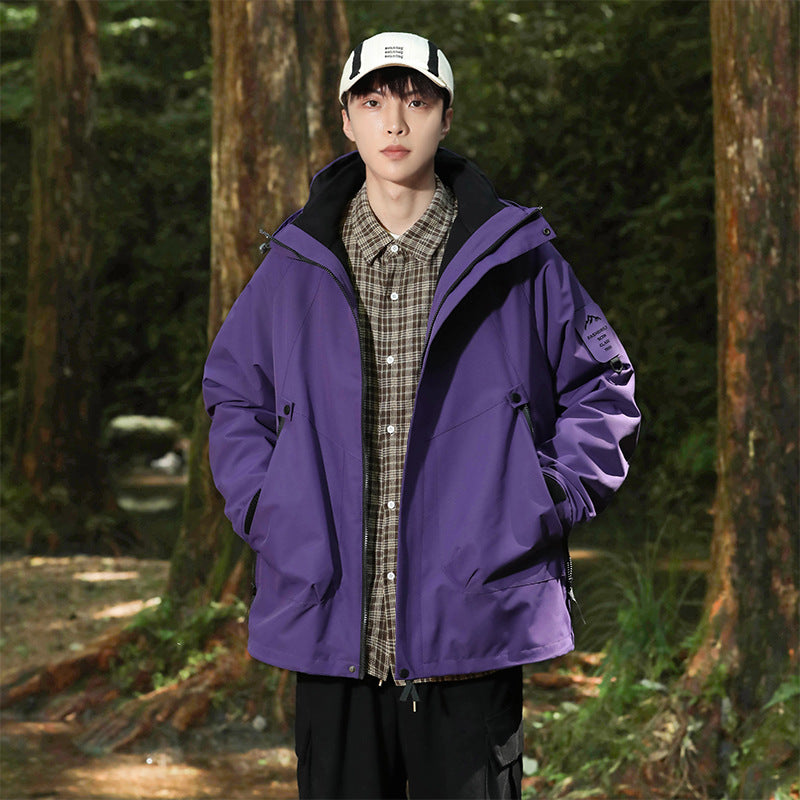 Three-in-one water-repellent jacket for men and women