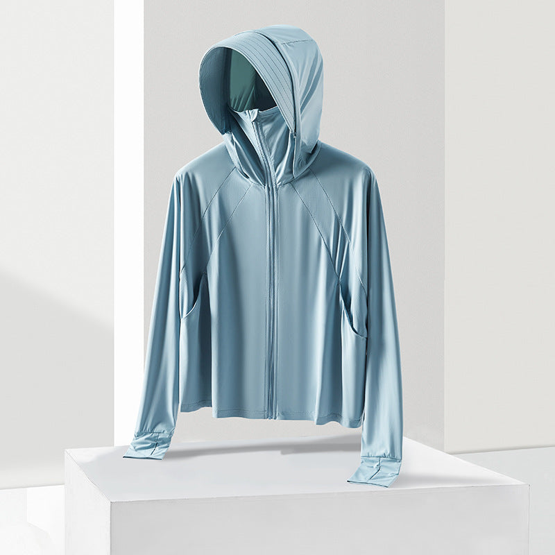 New UV-proof breathable thin outdoor sun protection jacket for slimming