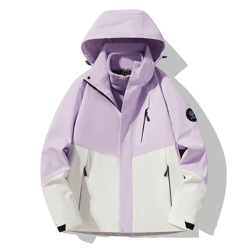 New waterproof waterproof three-in-one outdoor climbing jacket mountaineering clothing couple