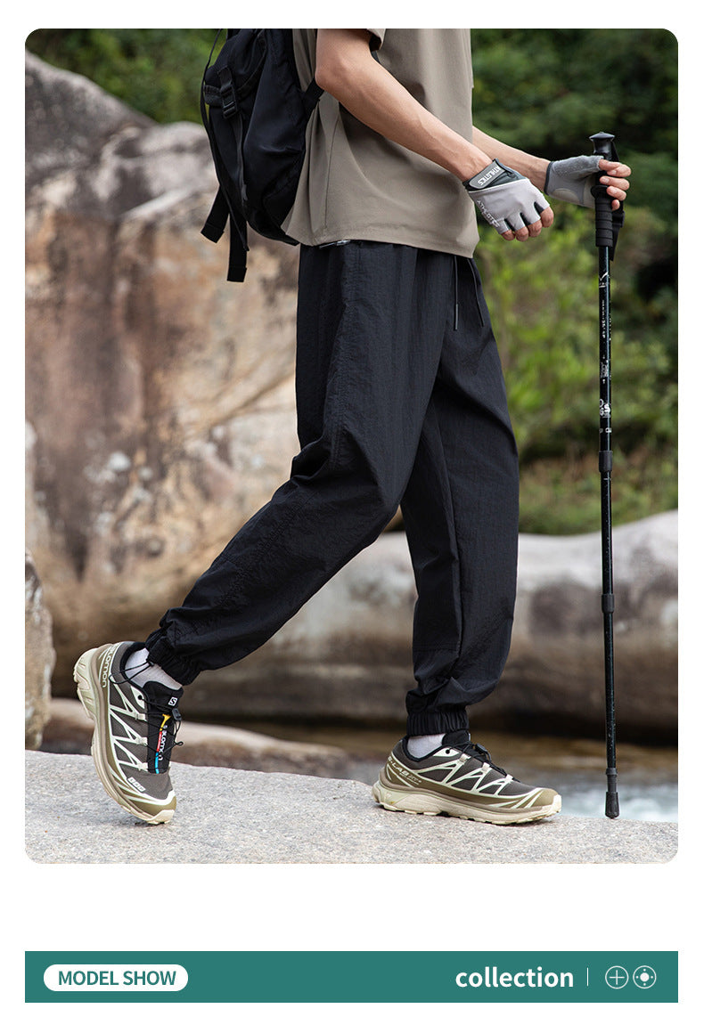 Versatile straight overalls mountain loose couple style long pants