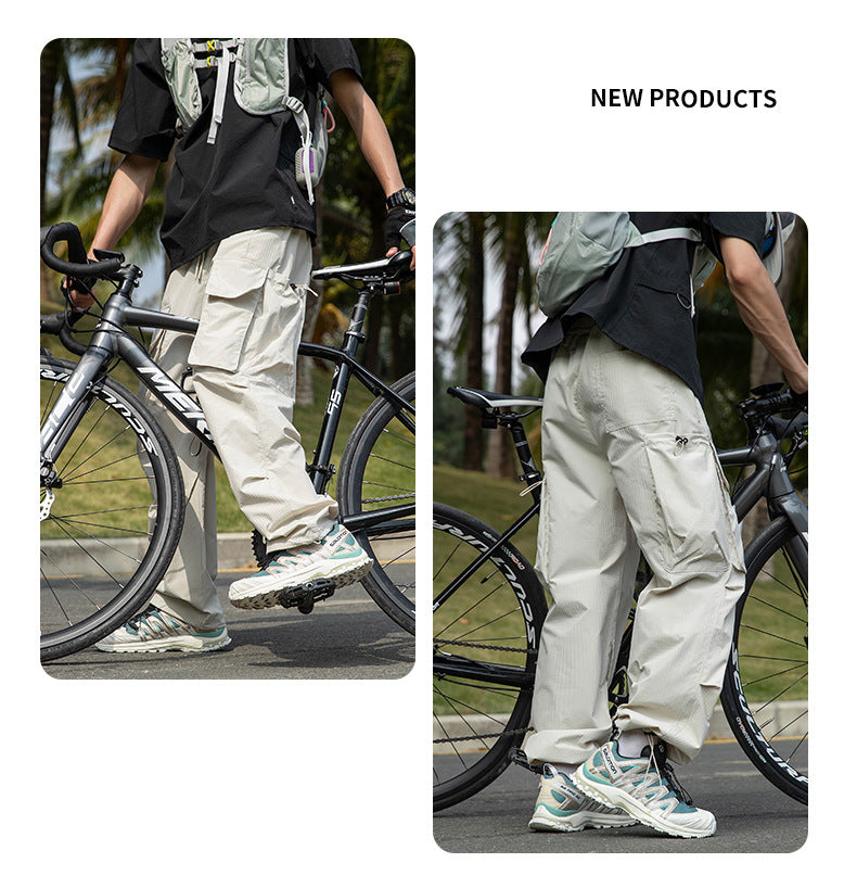 New three-proof outdoor paratrooper pants casual straight versatile waterproof sports casual pants