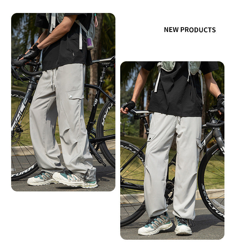 Waterproof quick-drying wear-resistant casual straight pants casual trousers