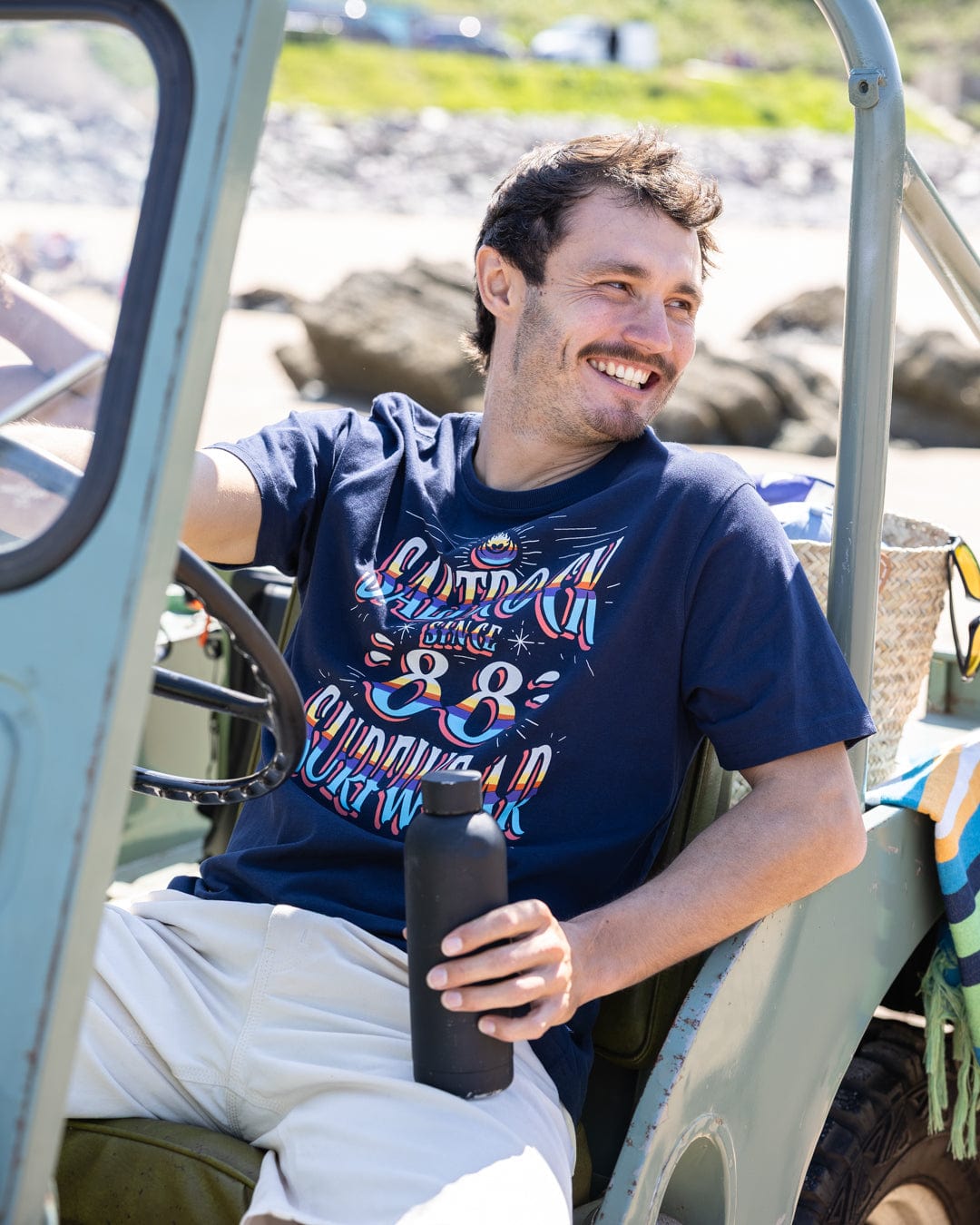 Mex Logo - Mens T-Shirt - Blue