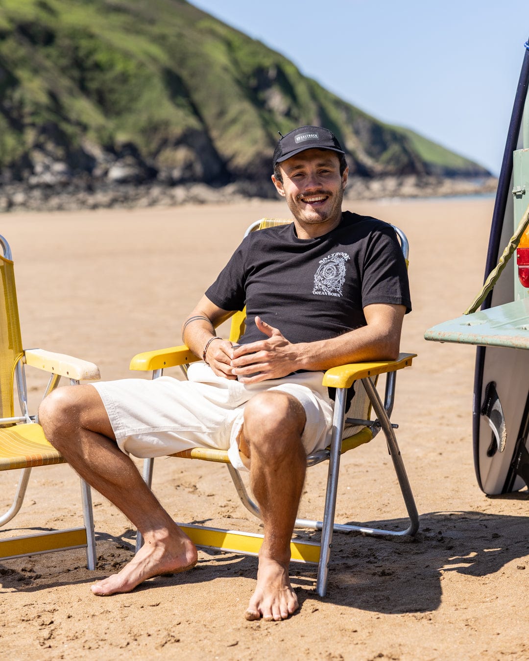 Ocean Born - Mens T-Shirt - Black