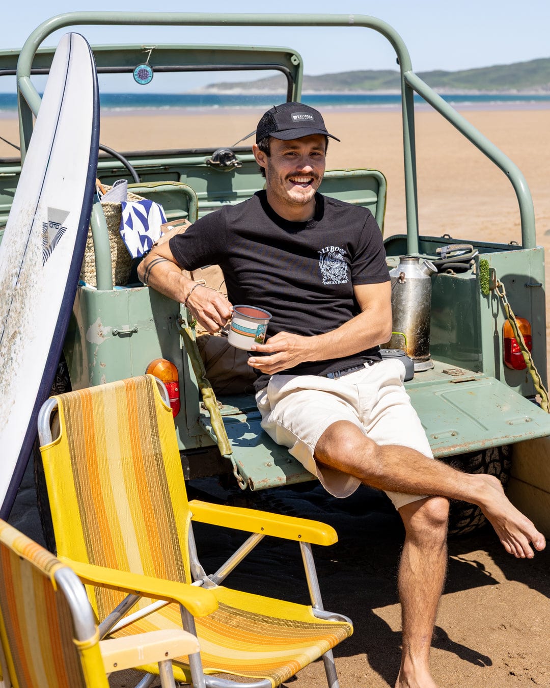 Ocean Born - Mens T-Shirt - Black