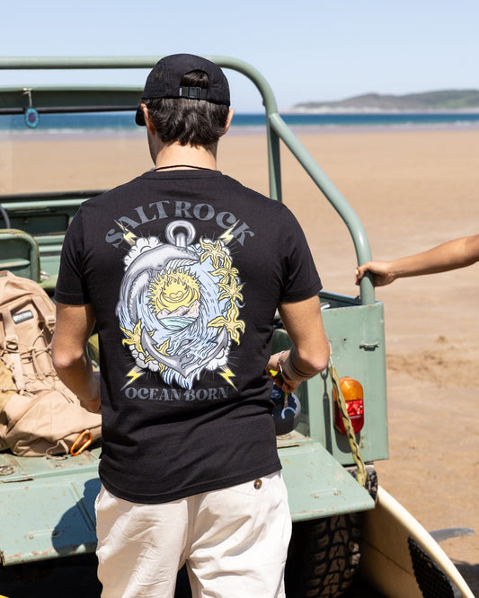 Ocean Born - Mens T-Shirt - Black