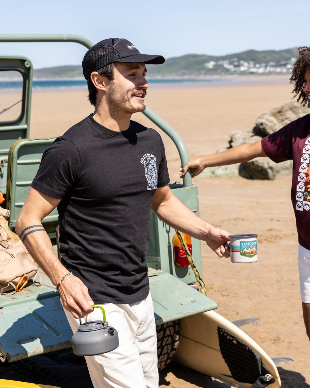 Ocean Born - Mens T-Shirt - Black