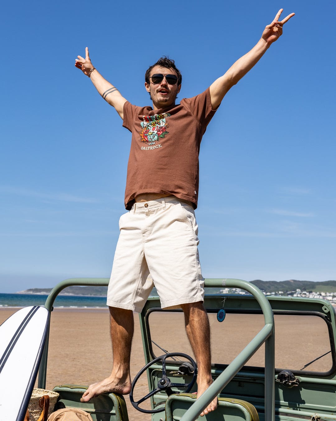 Cactus Flame - Mens T-Shirt - Brown