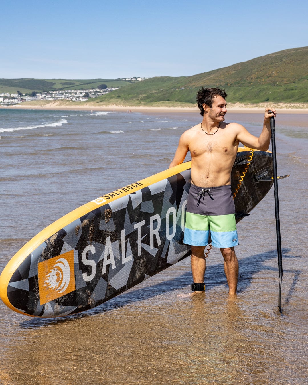 Krave Panel - Mens  Swimshorts - Dark Grey