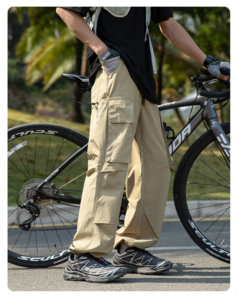 New three-proof outdoor paratrooper pants casual straight versatile waterproof sports casual pants