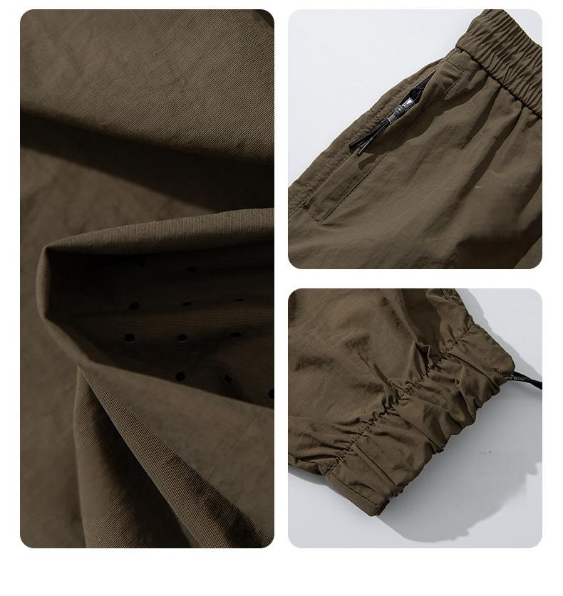 Versatile straight overalls mountain loose couple style long pants