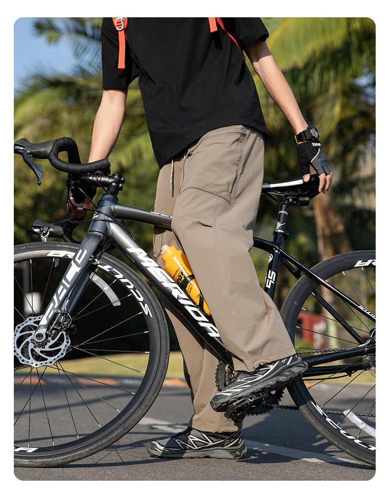 PUF50+ casual versatile storage overalls couple trousers