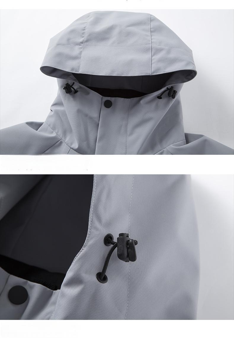 Three-in-one water-repellent jacket for men and women