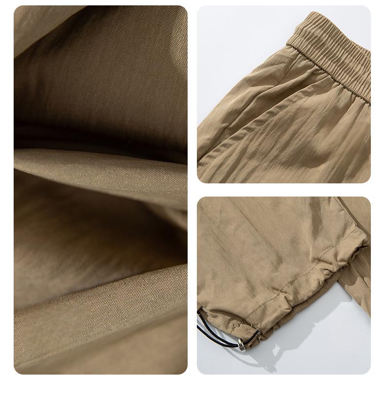 Ice silk light drape casual pants