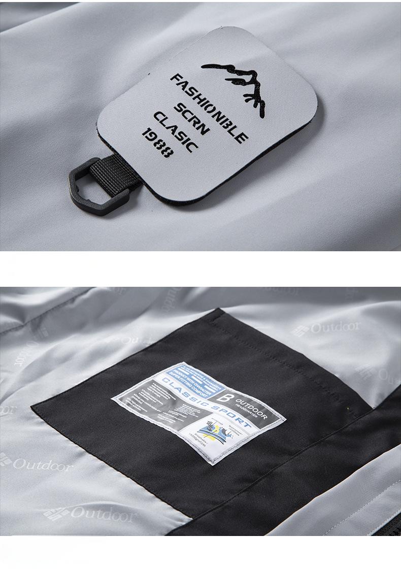 Three-in-one water-repellent jacket for men and women