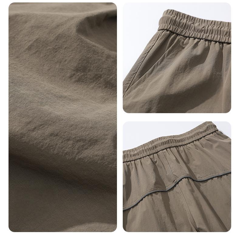 PUF50+ casual versatile storage overalls couple trousers