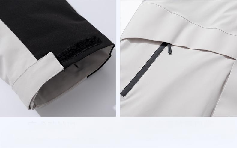 Men's and women's anti-virus waterproof mountaineering clothing three-in-one detachable jacket