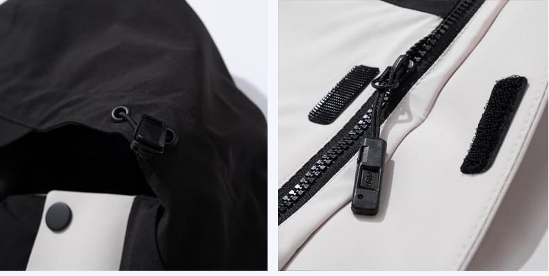 Men's and women's anti-virus waterproof mountaineering clothing three-in-one detachable jacket