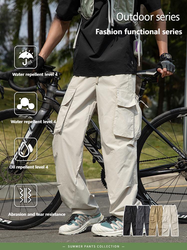 New three-proof outdoor paratrooper pants casual straight versatile waterproof sports casual pants