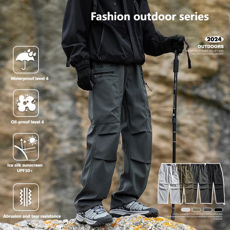 Waterproof straight-leg mountain pants outdoor paratrooper pants