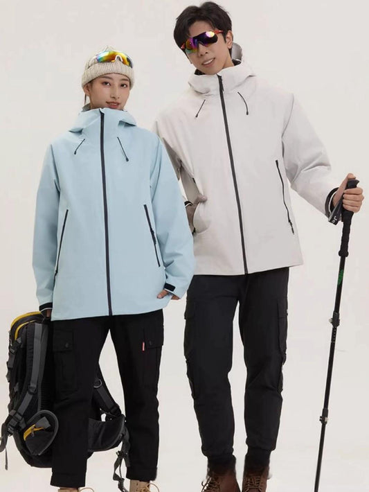 Three-in-one waterproof and windproof mountaineering jacket for men and women